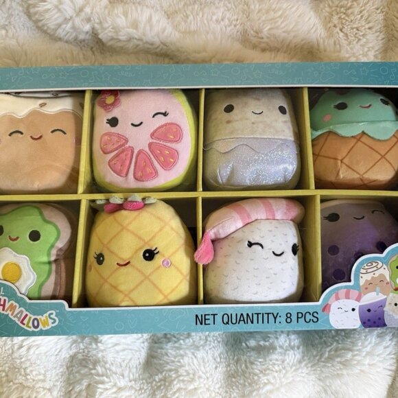 Original Squishmallows 5" Mini Plush 8-Pack Food Squad Characters New In Box - Picture 1 of 2